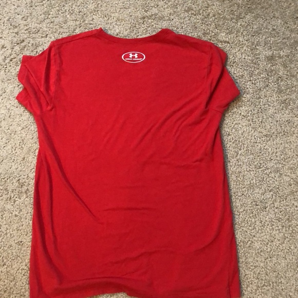 Under Armour Boys Red Baseball Graphic Shirt – Youth Large - Picture 10 of 10